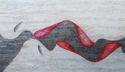 "Lips” Art Panel on Canvas