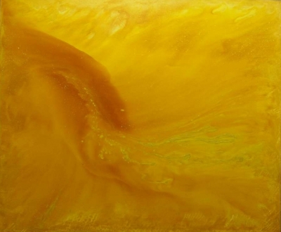 Yellow art panel