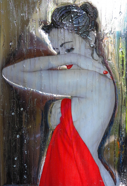 “Nudo di donna“ Art Panel  su tela tecnica mista –dimora privata Milano-